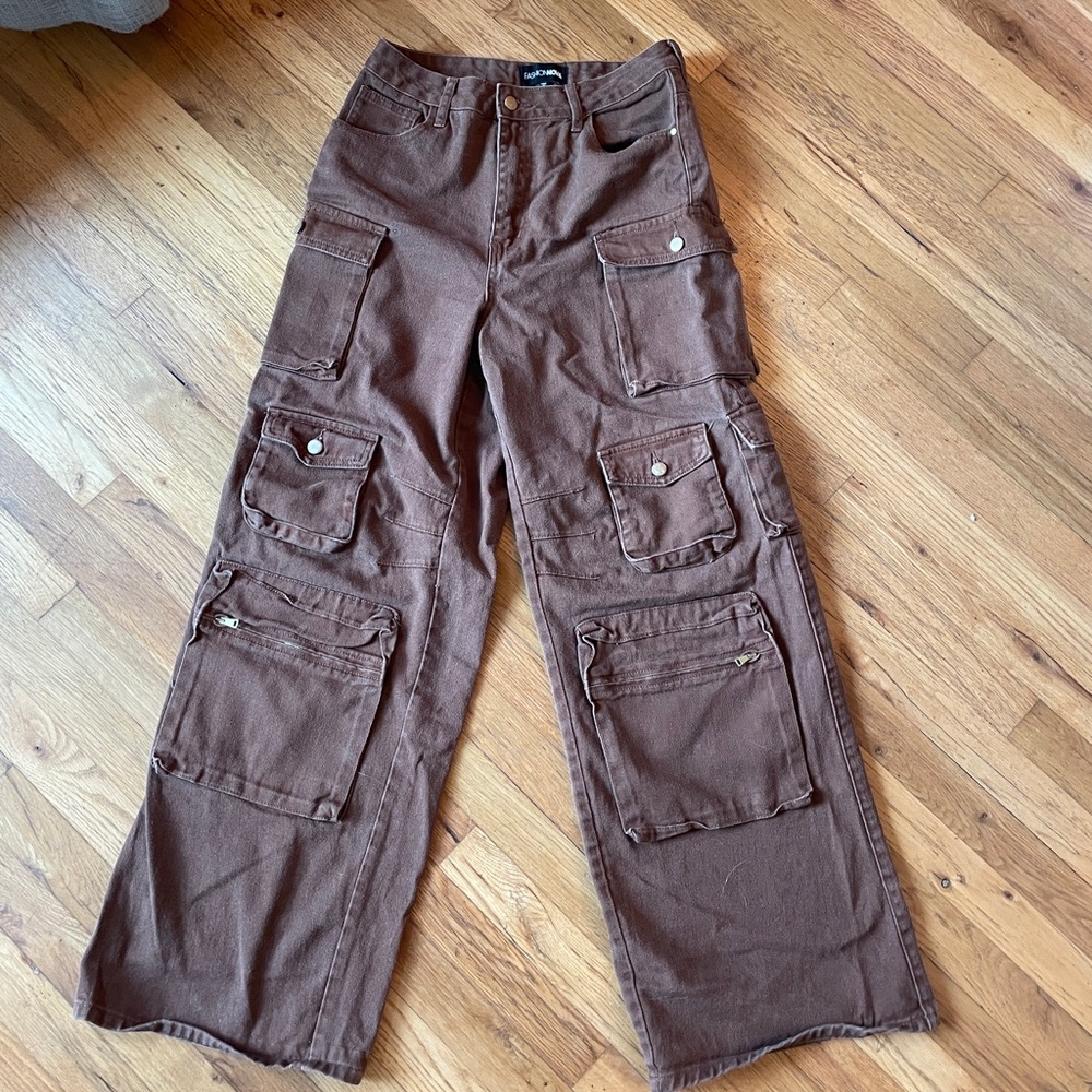 Fashion Nova Canvas Cargo Pants